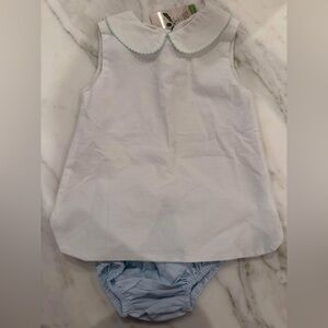 Kids Blue and White Matching Set